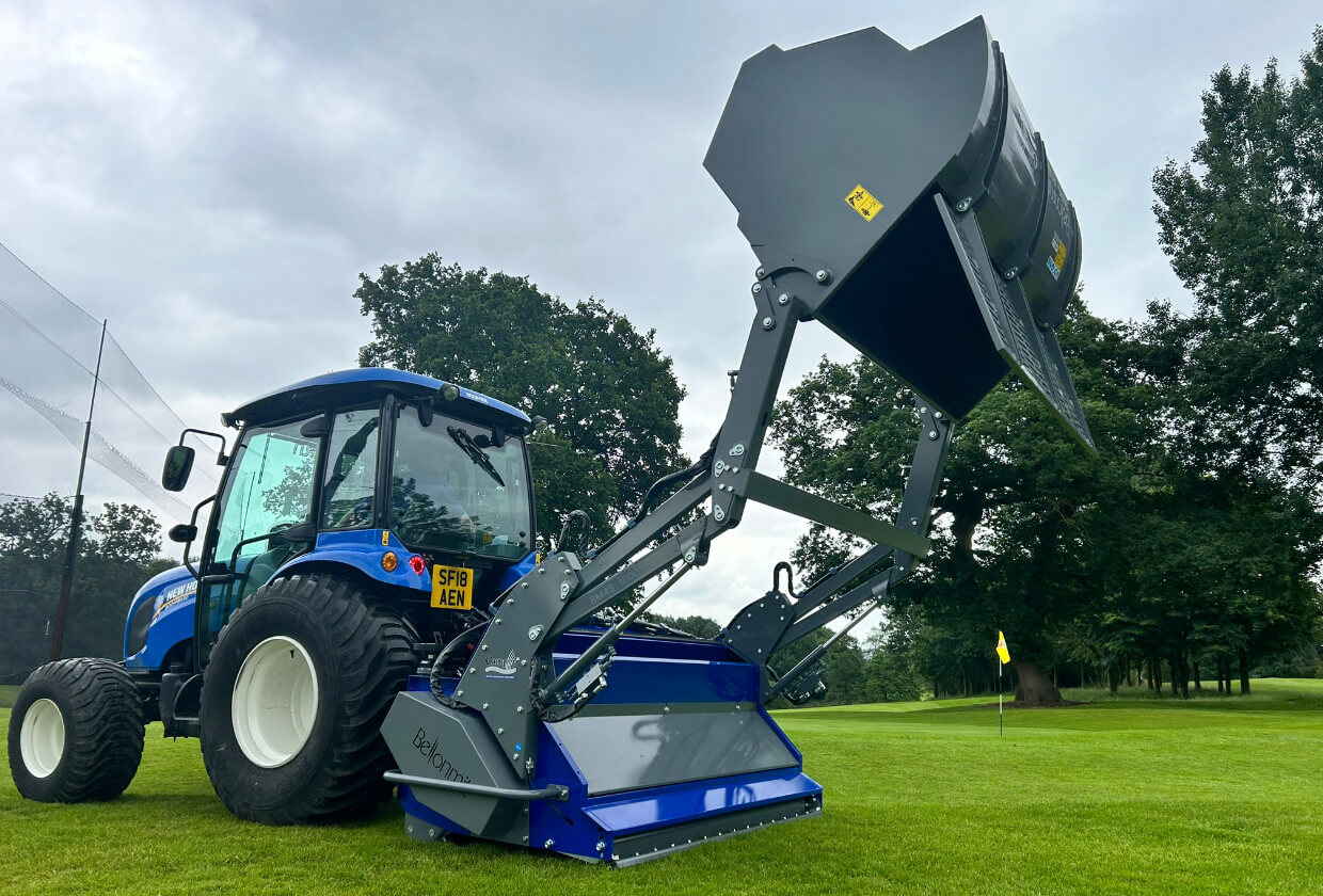 Bellon Mit BM45 Scarifier – sběrač s hydraulickým výsypem